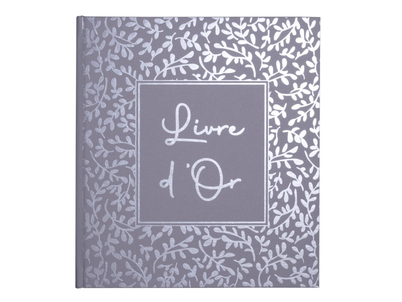 EXACOMPTA Livre d'Or AutentiK, 190 x 210 mm, bleu gris