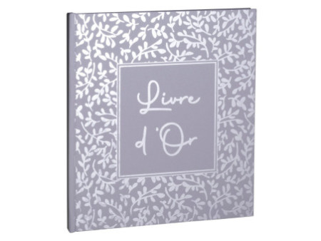 EXACOMPTA Livre d'Or AutentiK, 190 x 210 mm, bleu gris