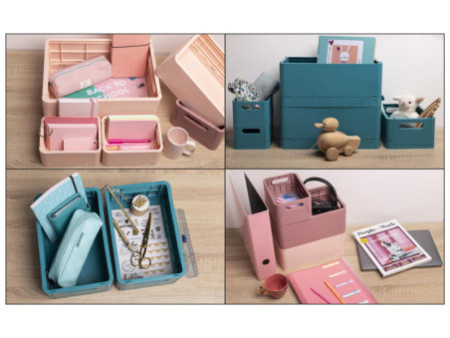EXACOMPTA Boîte de rangement Smart Case Maxi, vieux rose