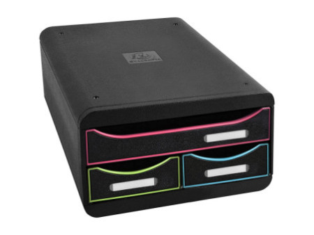 EXACOMPTA Module de classement SMALL-BOX, noir/arlequin