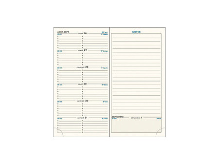 EXACOMPTA Agenda de poche SAS 17, 2025/2026, noir