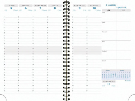 EXACOMPTA Agenda SAD 20S, 2025/2026, All in One Classic noir