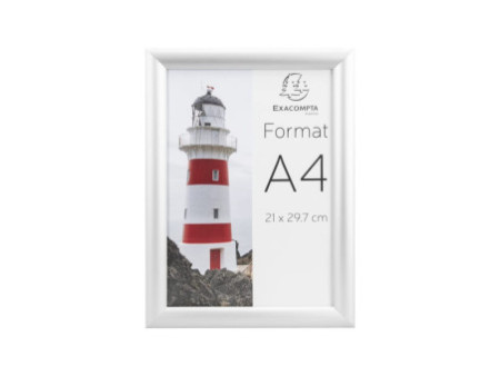 EXACOMPTA Cadre porte-affiche en aluminium, A4, argent