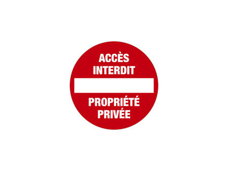 EXACOMPTA Panneau de signalisation 'Privé'