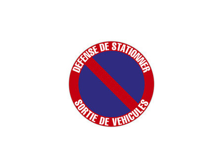 EXACOMPTA Panneau de signalisation 'Défense de stationner'