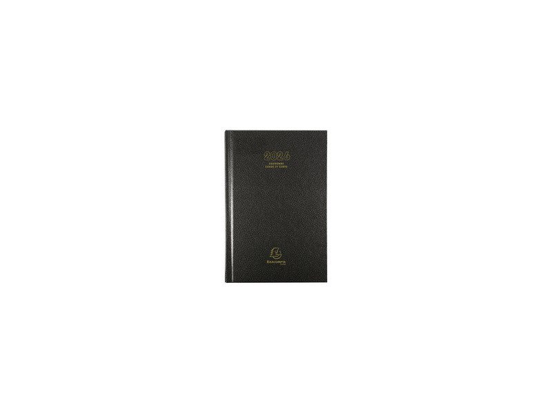 EXACOMPTA Agenda Couronne, Euros et cents, 2026, noir