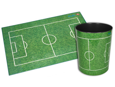 Läufer Corbeille à papier 'terrain de football'