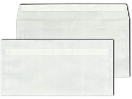 MAILmedia Enveloppe DL, satin transparent, adhésive