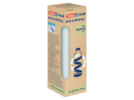 tesa Film ruban adhésif ECO & CRYSTAL, 19 mm x 10 m