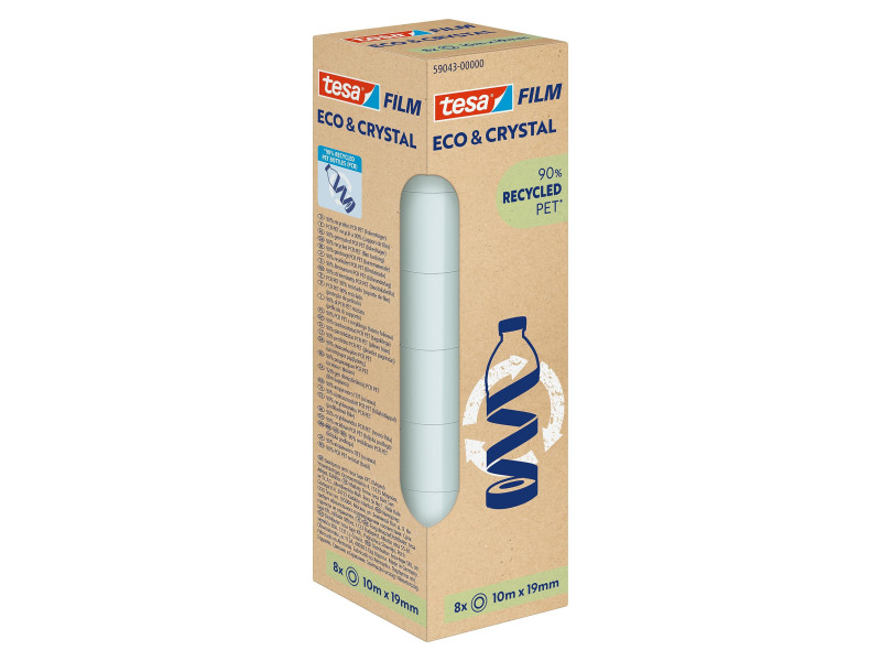 tesa Film ruban adhésif ECO & CRYSTAL, 19 mm x 10 m