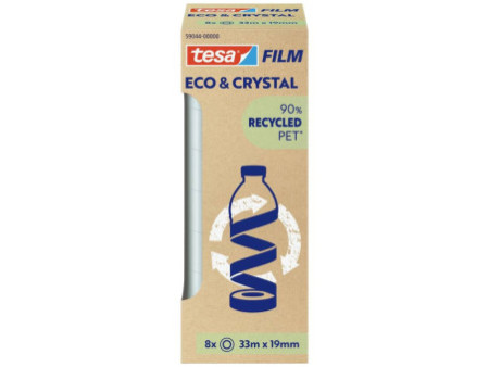 tesa Film ruban adhésif ECO & CRYSTAL, 19 mm x 33 m