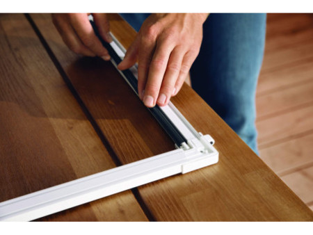 tesa Moustiquaire pour porte ALU FALT, blanc