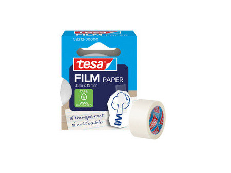 tesa Film PAPER, transparent, 19 mm x 10 m