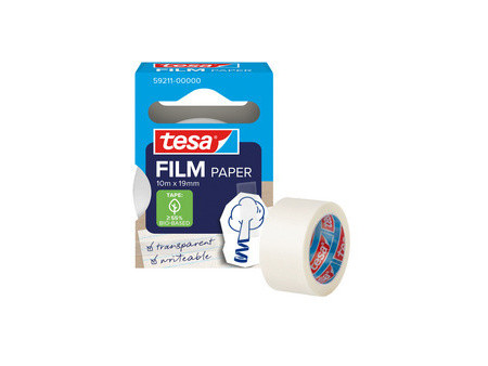 tesa Film PAPER, transparent, 19 mm x 33 m