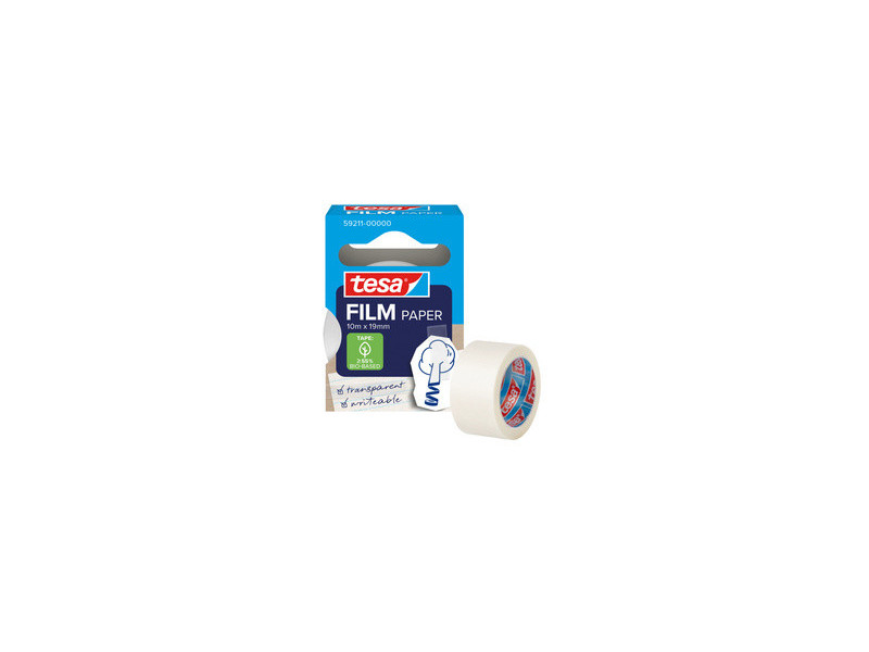 tesa Film PAPER, transparent, 19 mm x 33 m