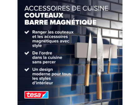 tesa KITCHEN Porte-couteaux, blanc