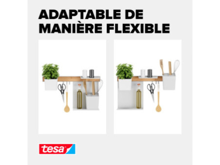 tesa KITCHEN Kit combi M, 7 pièces, blanc