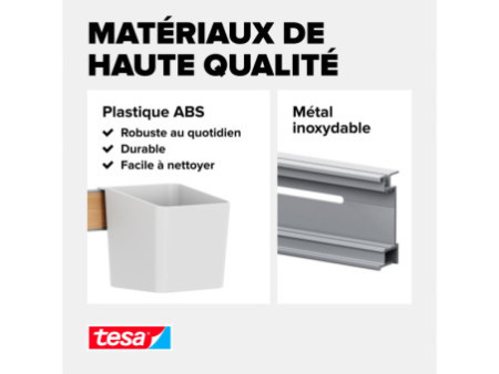 tesa KITCHEN Kit combi L, 8 pièces, blanc