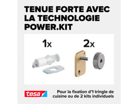 tesa KITCHEN Recharge Power-Kit pour adaptateur mural
