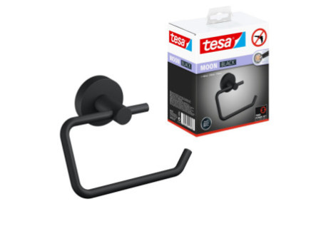 tesa Support rouleau de papier toilette MOON BLACK, noir