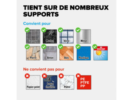 tesa Support rouleau de papier toilette MOON BLACK, noir