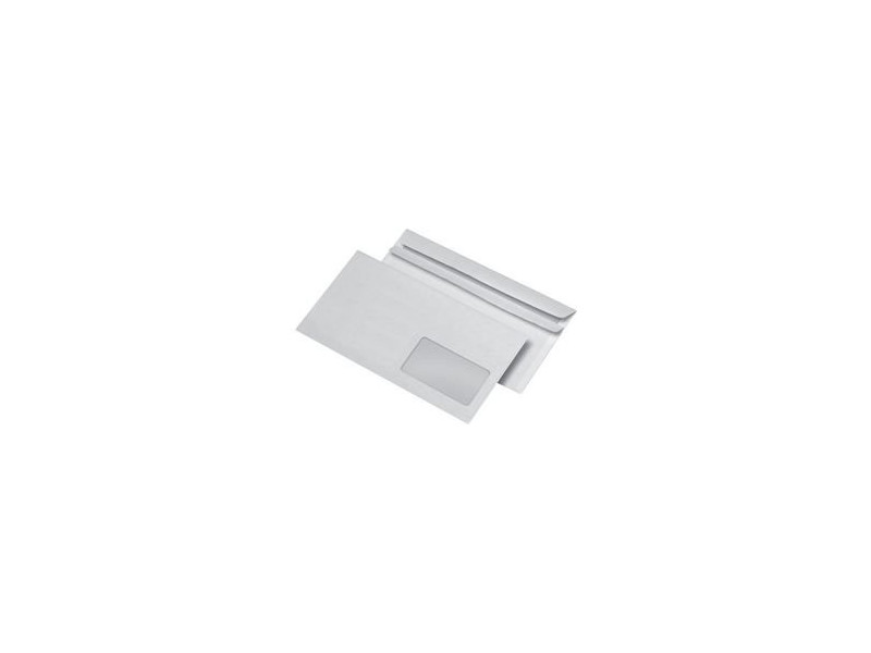 MAILmedia enveloppes, format DL, autocollant, avec fenêtre