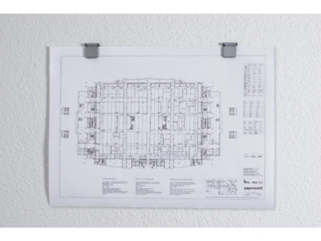 MAUL Clip magnétique S, pour fixer les informations, gris