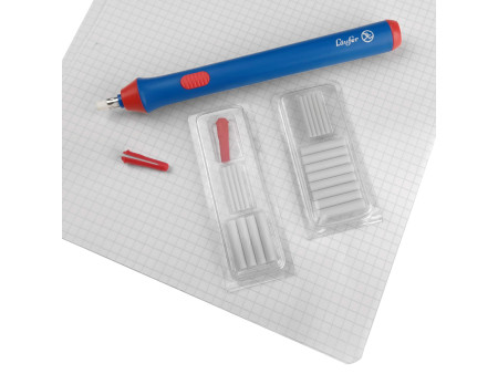 Läufer Gomme électrique, avec embout échangeable, bleu