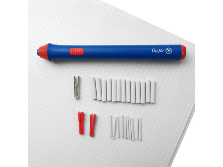 Läufer Gomme électrique, avec embout échangeable, bleu