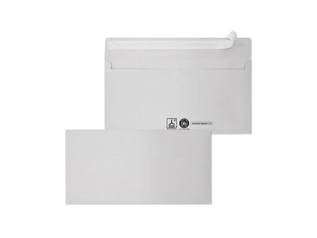 MAILmedia Enveloppes recyclées, format long, auto-adhésif