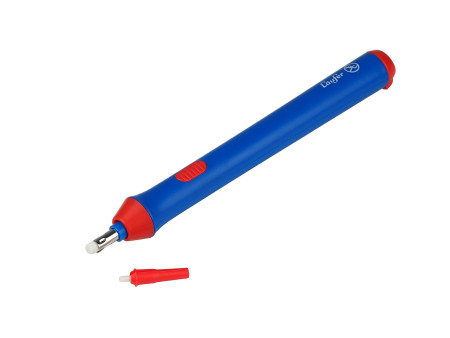 Läufer Gomme électrique, avec embout échangeable, bleu