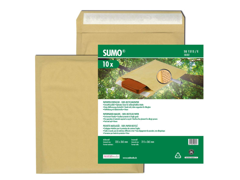 MAILmedia Pochette d'expédition rembourrée en papier SUMO