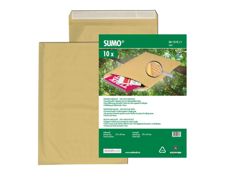 MAILmedia Pochette d'expédition rembourrée en papier SUMO