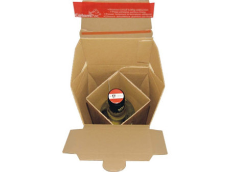 ColomPac Carton d'expédition pour bouteilles CP181, pour 1