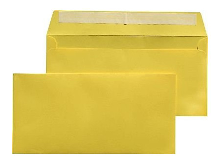 MAILmedia Enveloppes C6/5, sans fenêtre, jaune
