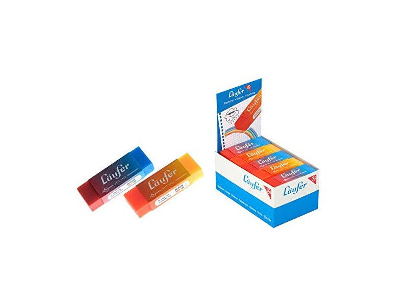 Läufer Gomme en plastique PLAST COLOR, en présentoir de 20