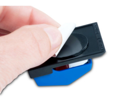 MAUL Clip à rouleau S, autoadhésif, bleu