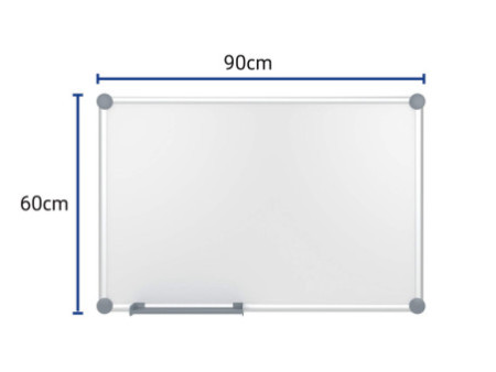 MAUL Tableau Blanc 2000 MAULpro, (L)900 x (H)600 mm, gris