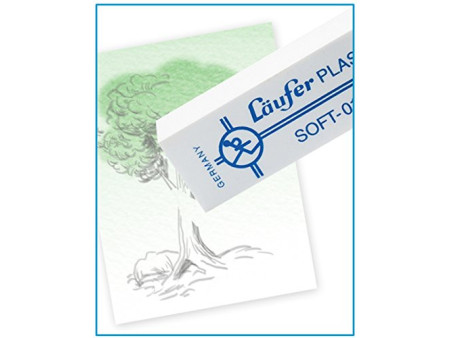 Läufer Gomme en plastique PLAST SOFT, carte blister de 2