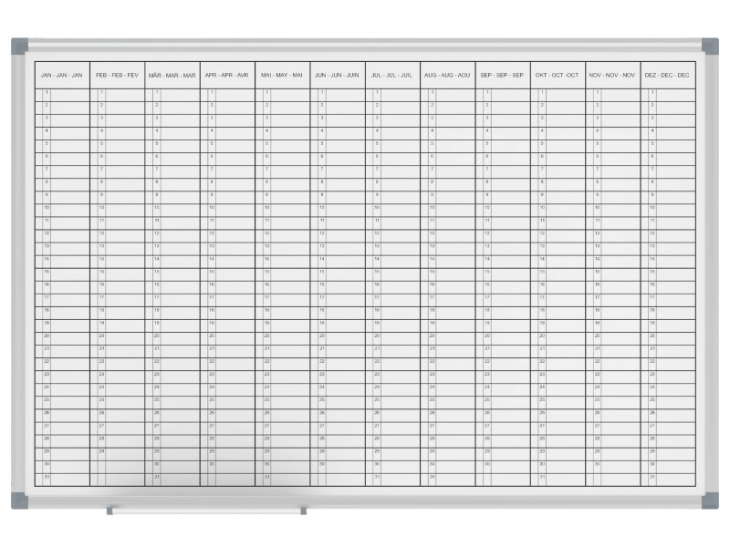 MAUL Tableau de planning annuel, (L)900 x (P)600 mm