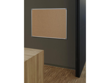 MAUL Tableau de liège 2000, (B)1.000 x (H).1500 mm, gris