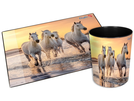 Läufer Sous-main Chevaux sur la plage, 400 x 530 mm
