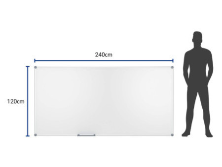 MAUL Tableau mural blanc 2000 MAULpro, (L)1.200 x (H)2.400mm