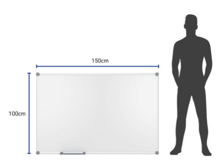 MAUL Tableau mural blanc 2000 MAULpro, (L)1.500 x (H)1.000mm