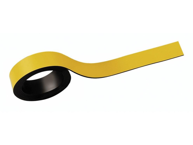 MAUL Bandes magnétiques, (l)20 mm x (L)1.000 mm, jaune