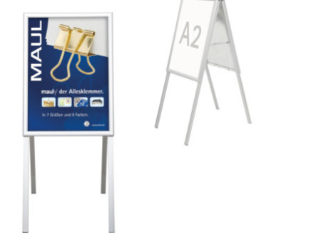 MAUL Porte-affiches, A2 - 400 X 575 mm, 2 cadres rabattables