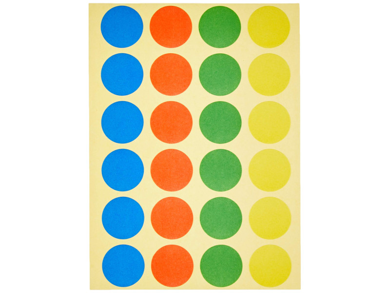 MAUL Pastille de couleur, diamètre: 19 mm, assorti