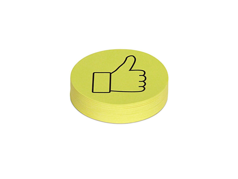 MAUL Carte de présentation pouce, 150 g/m2, jaune