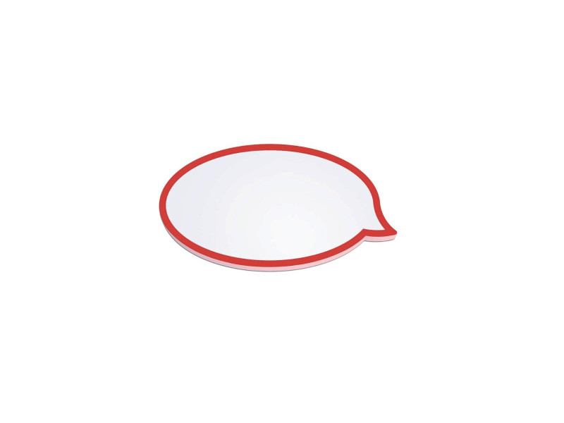 MAUL Carte de présentation bulle de dialogue, blanc/rouge