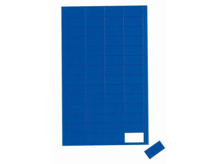 MAUL Symbole magnétique rectangle, 20 x 10 mm, bleu